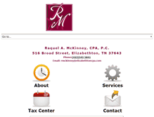 Tablet Screenshot of elizabethtoncpa.com